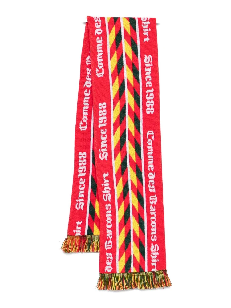 Comme des Garcons Scarfs Red/yellow