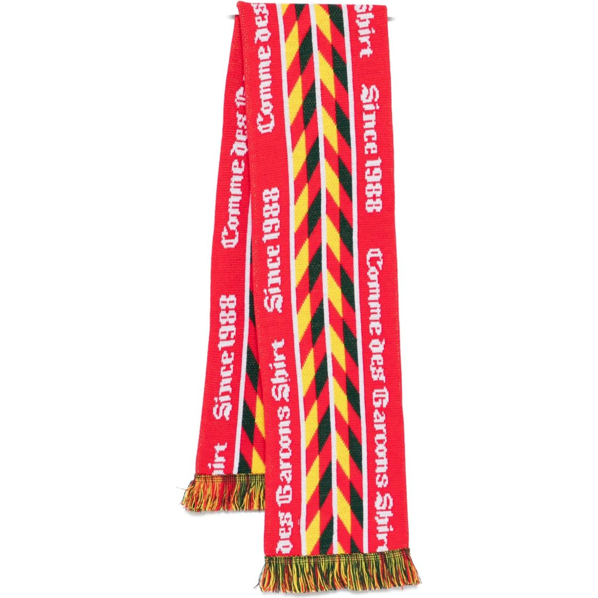 Comme des Garcons Scarfs Red/yellow