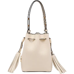 Butter white Drawstring bucket bag