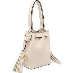Butter white Drawstring bucket bag