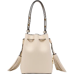 Butter white Drawstring bucket bag