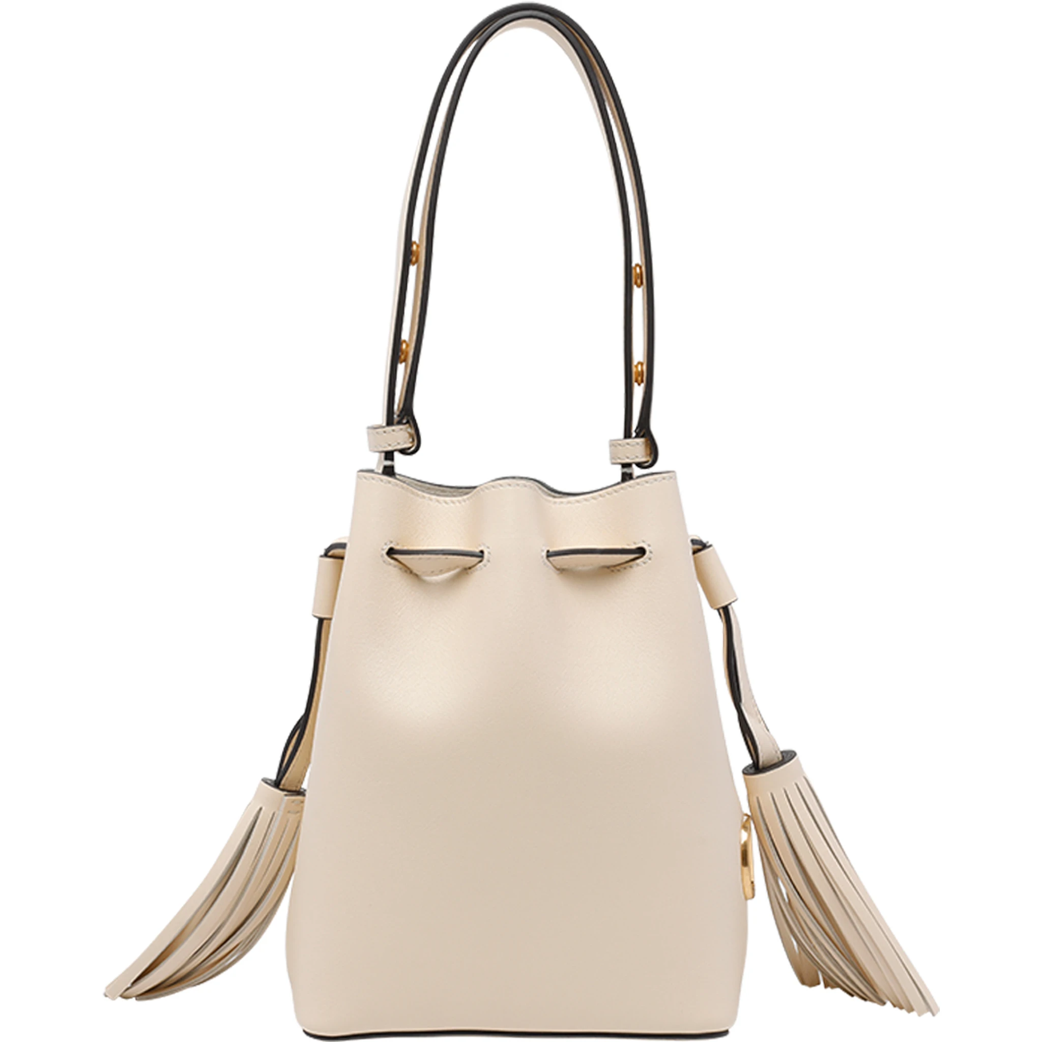 Butter white Drawstring bucket bag