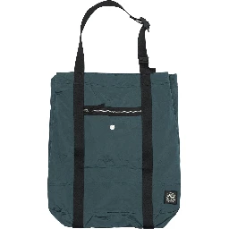 Metal nylon tote shoulder bag
