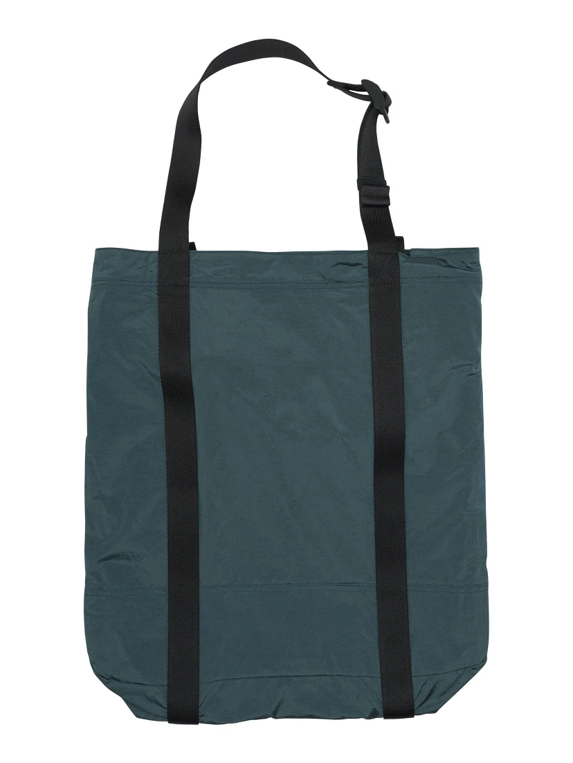 Metal nylon tote shoulder bag