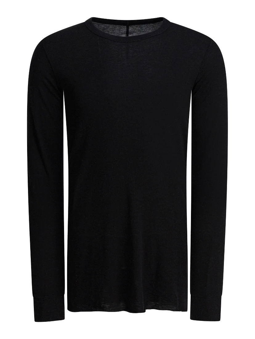 Viscose crewneck T-shirt