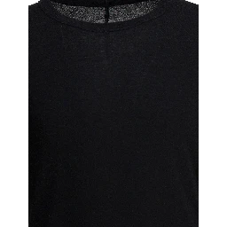Viscose crewneck T-shirt