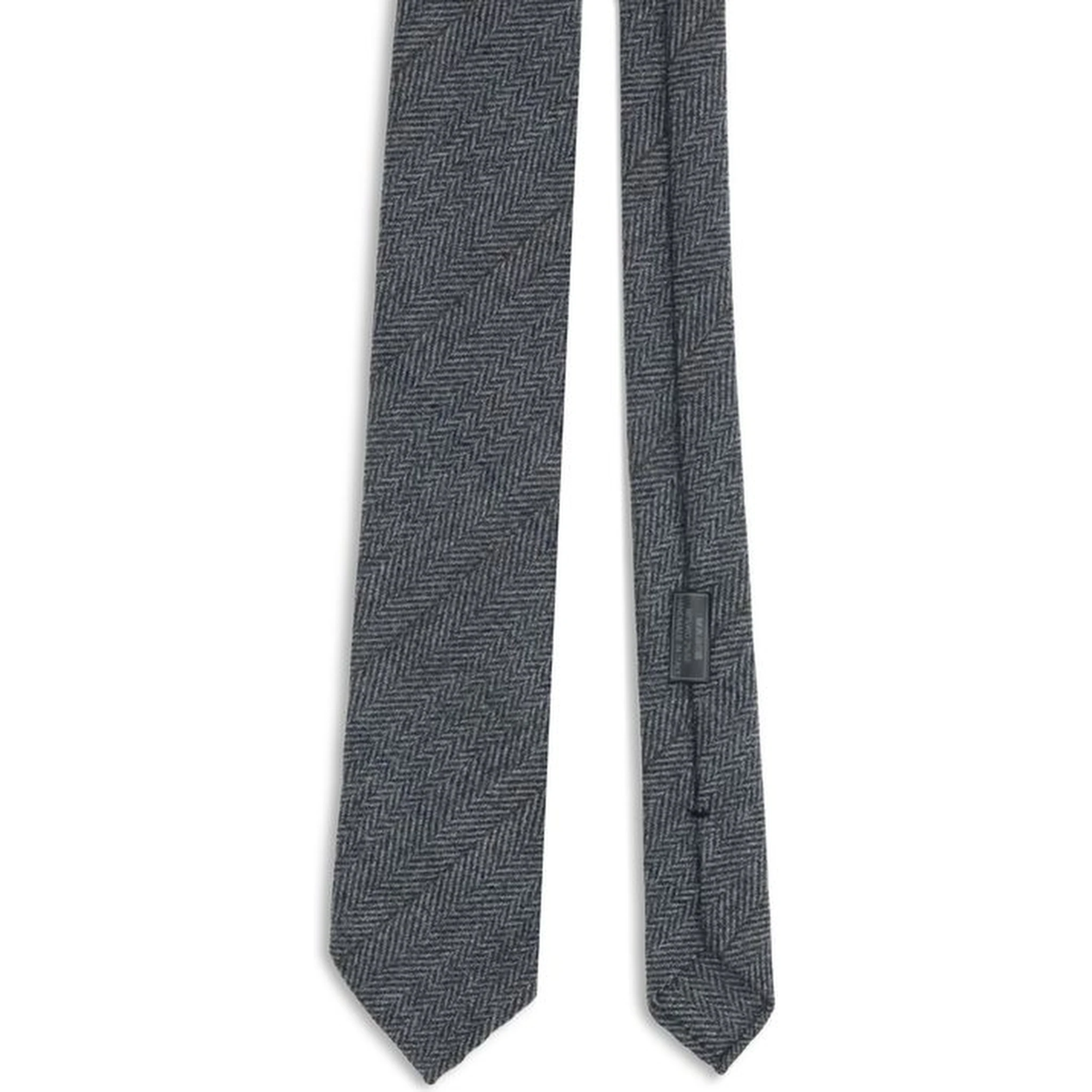 Gray Wool Tie