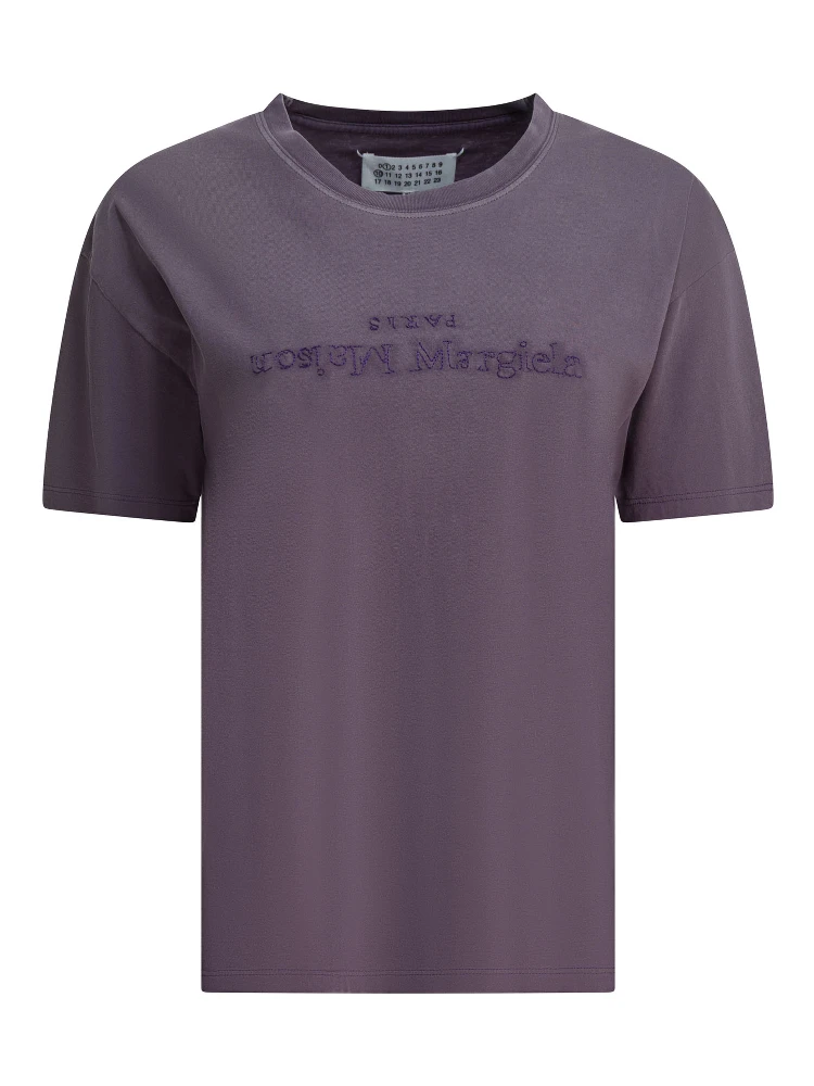 T-shirt with reverse logo