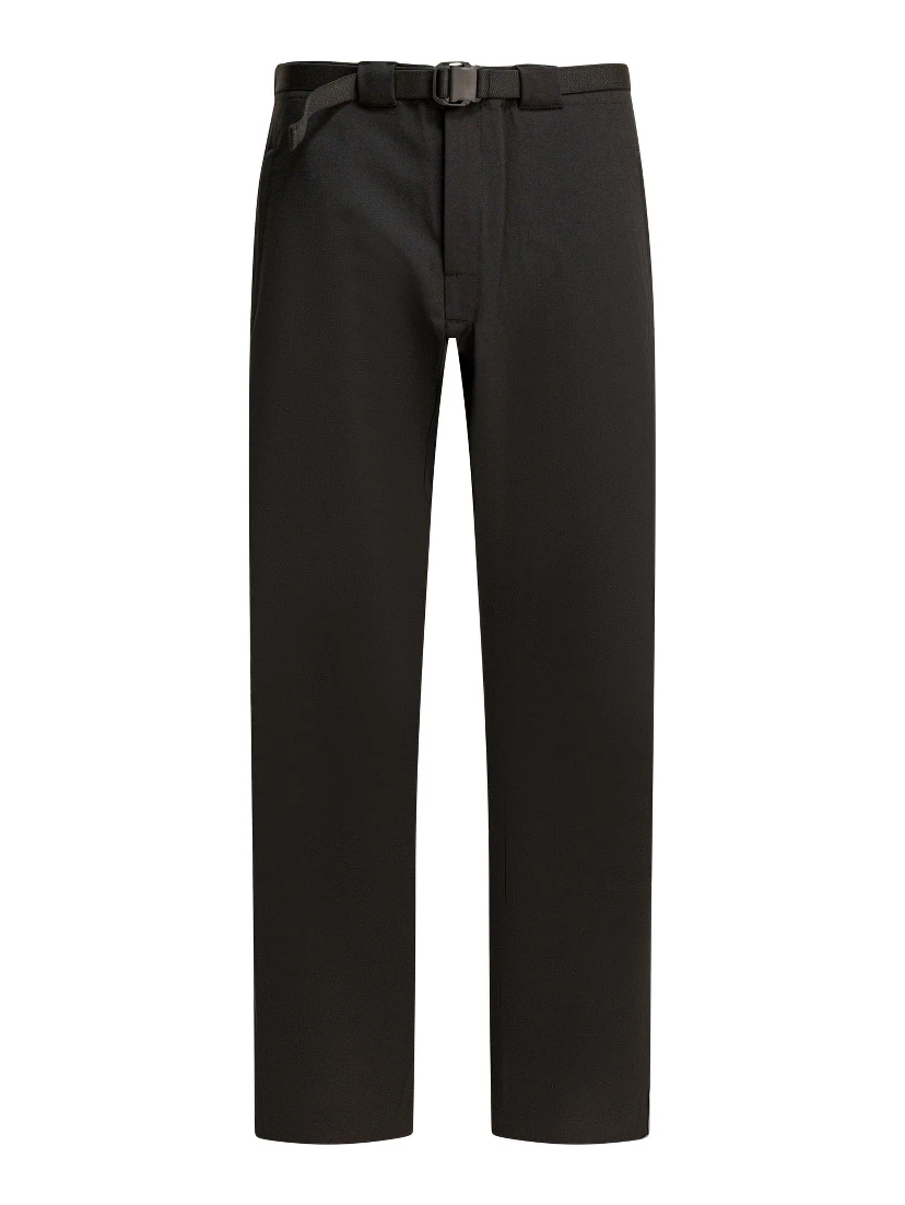 Wool blend belted pants