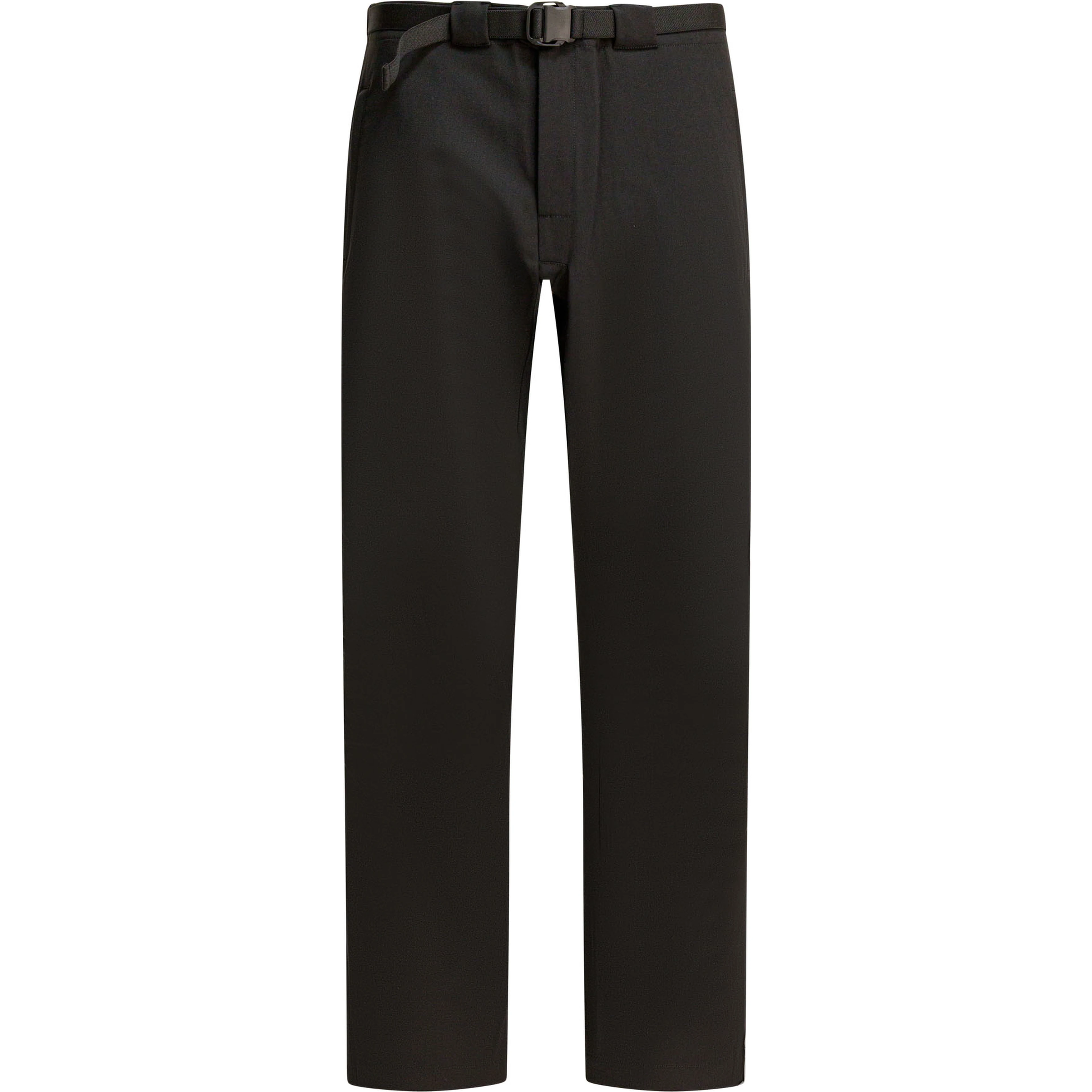 Wool blend belted pants