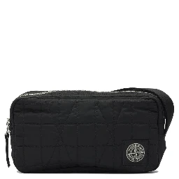 Quilted Nylon Metal Clutch Bag