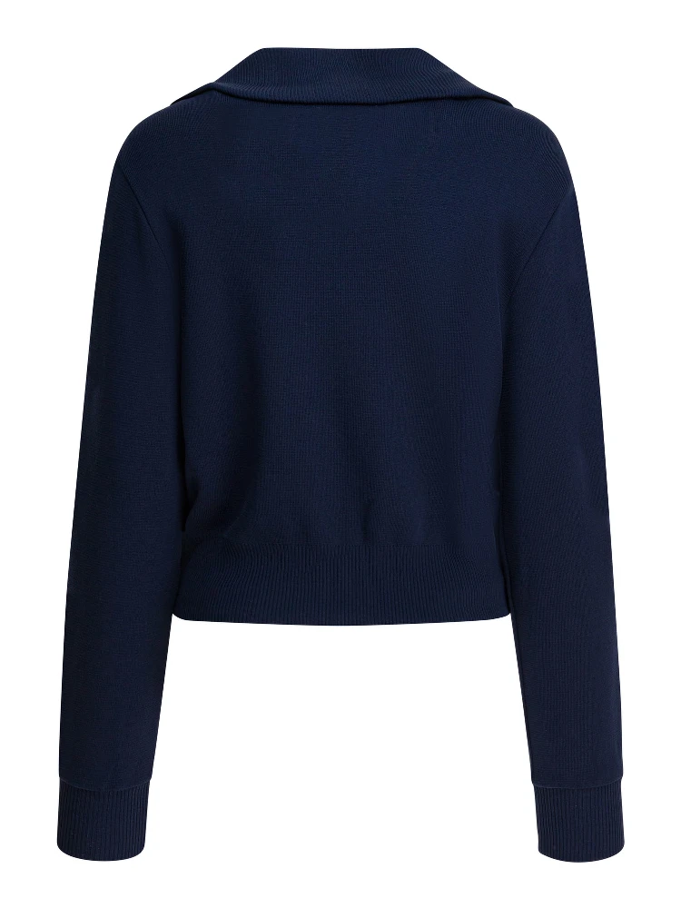 Viscose blend zippered sweatshirt alternative