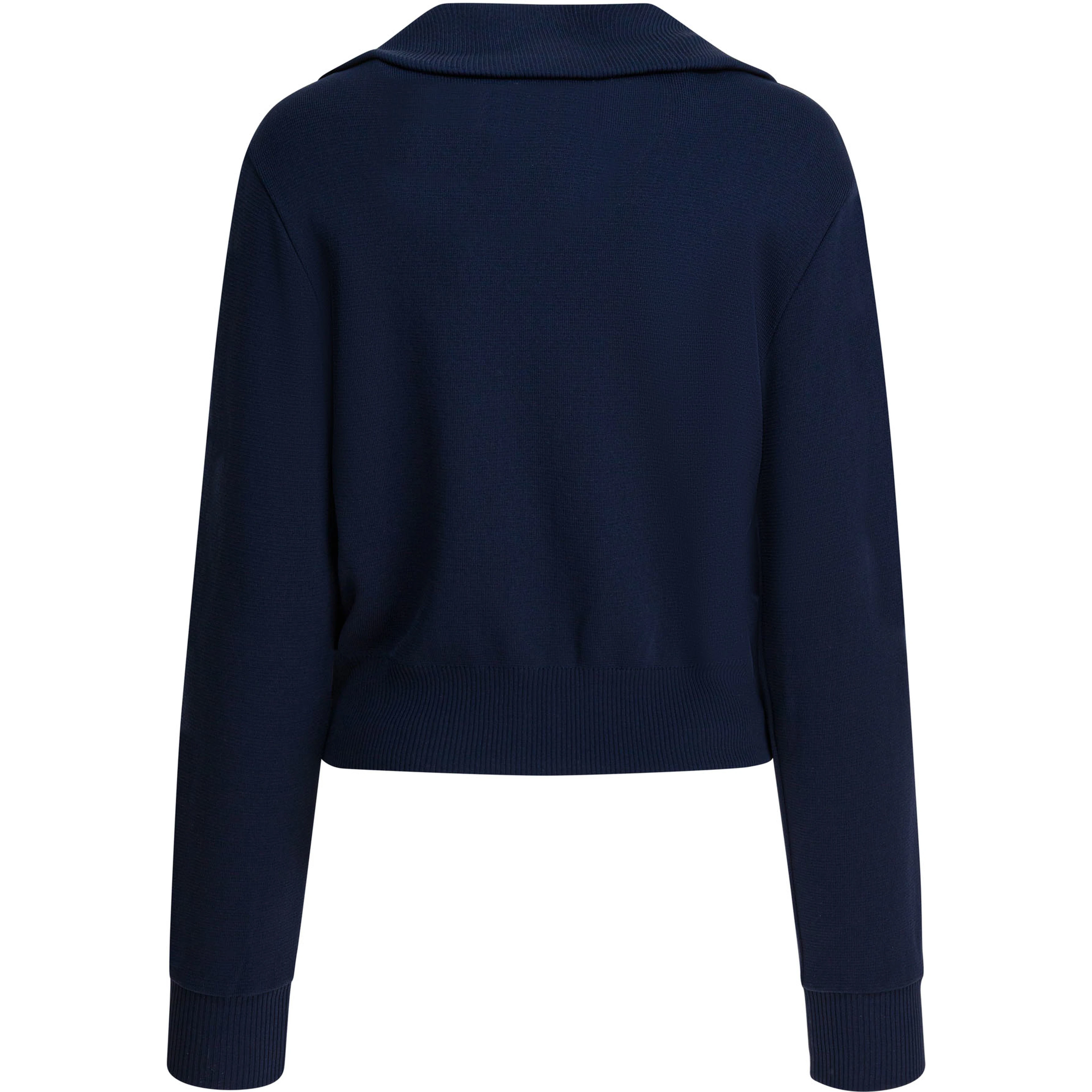 Viscose blend zippered sweatshirt