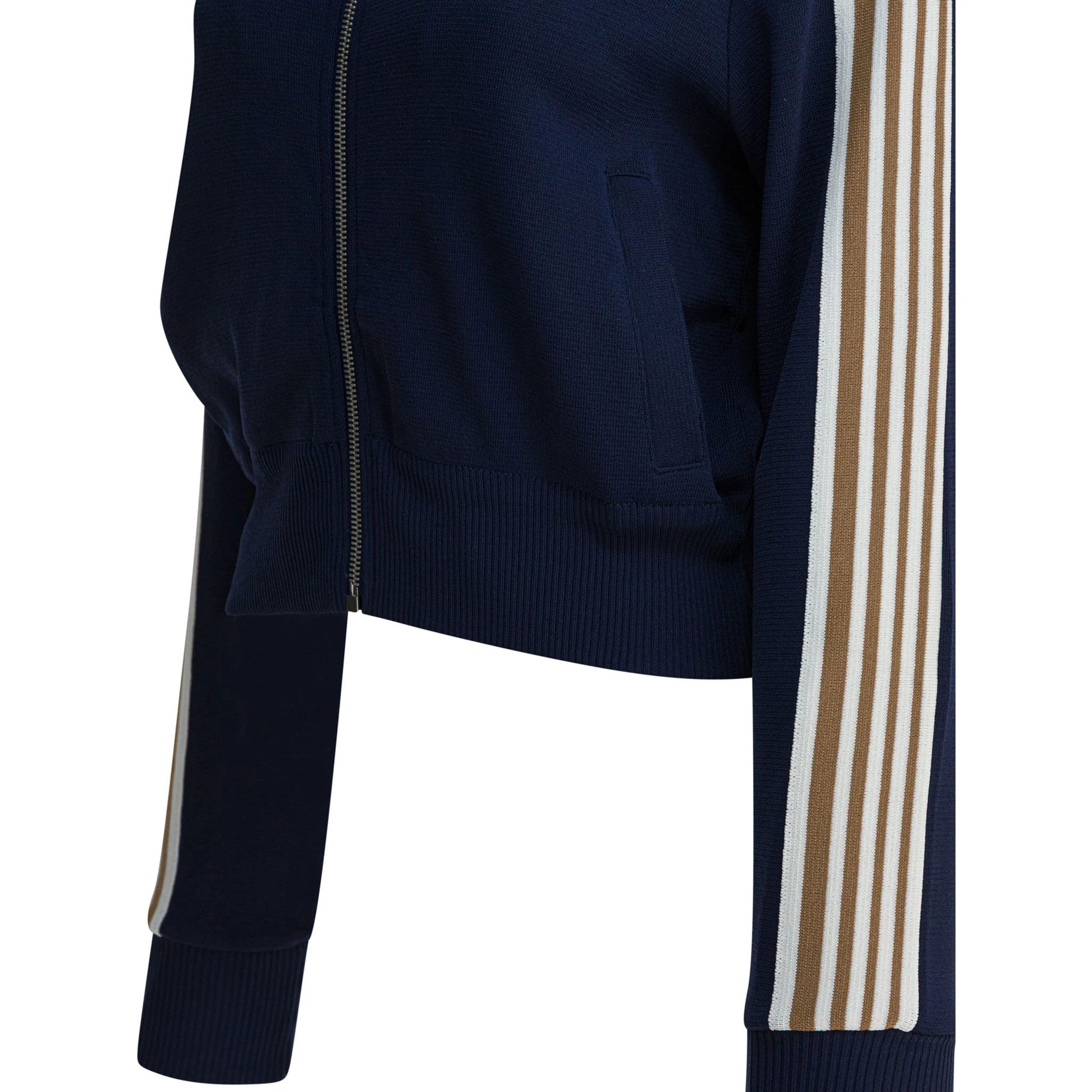 Viscose blend zippered sweatshirt