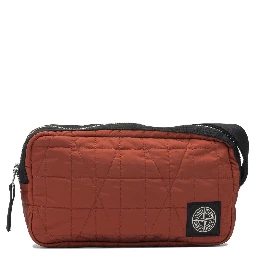 Quilted Nylon Metal Clutch Bag