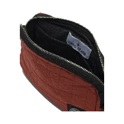 Quilted Nylon Metal Clutch Bag