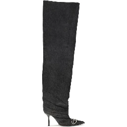 Black Fabric Over The Knee