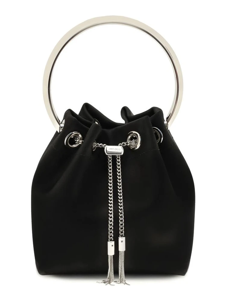 Black Silk Backet Bag