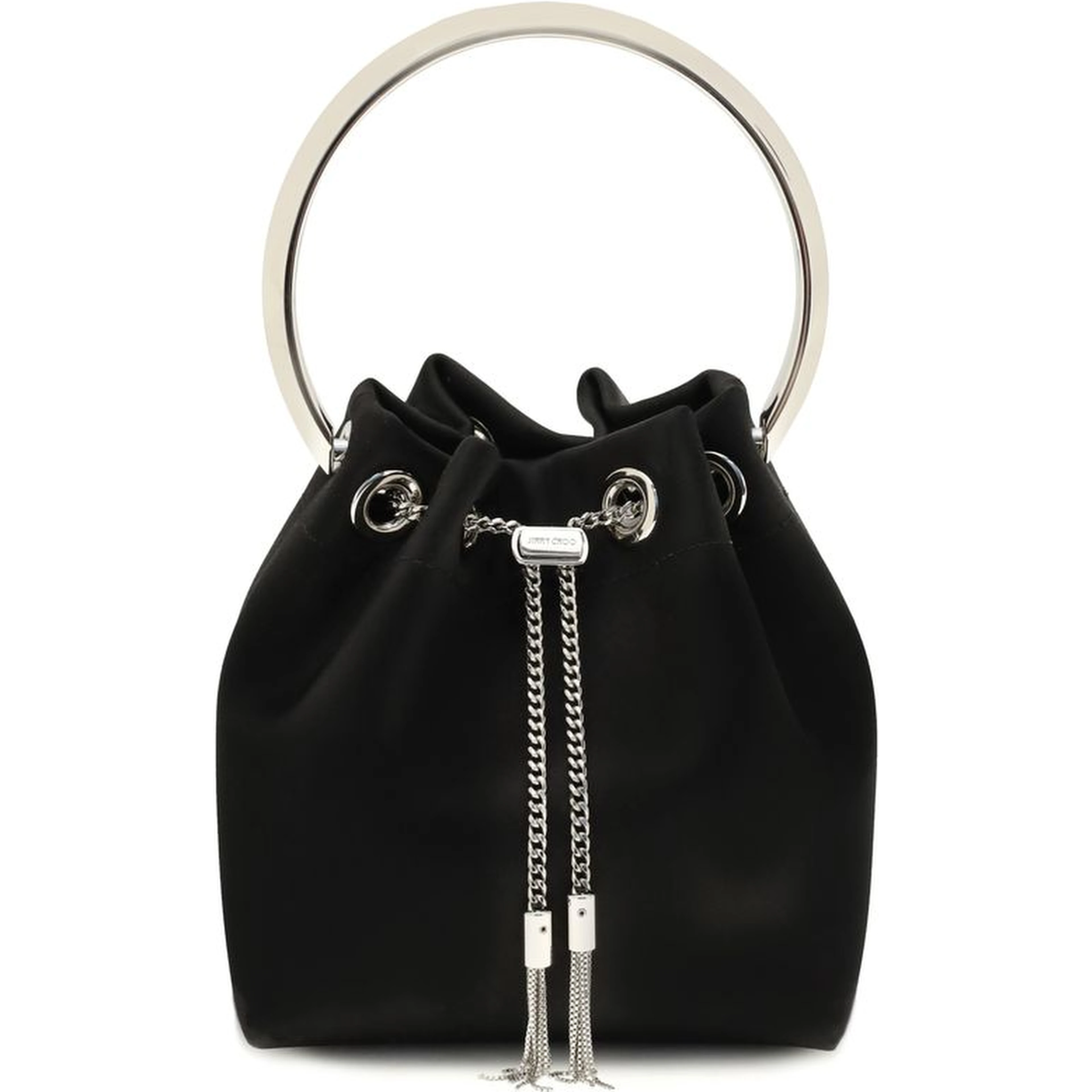 Black Silk Backet Bag
