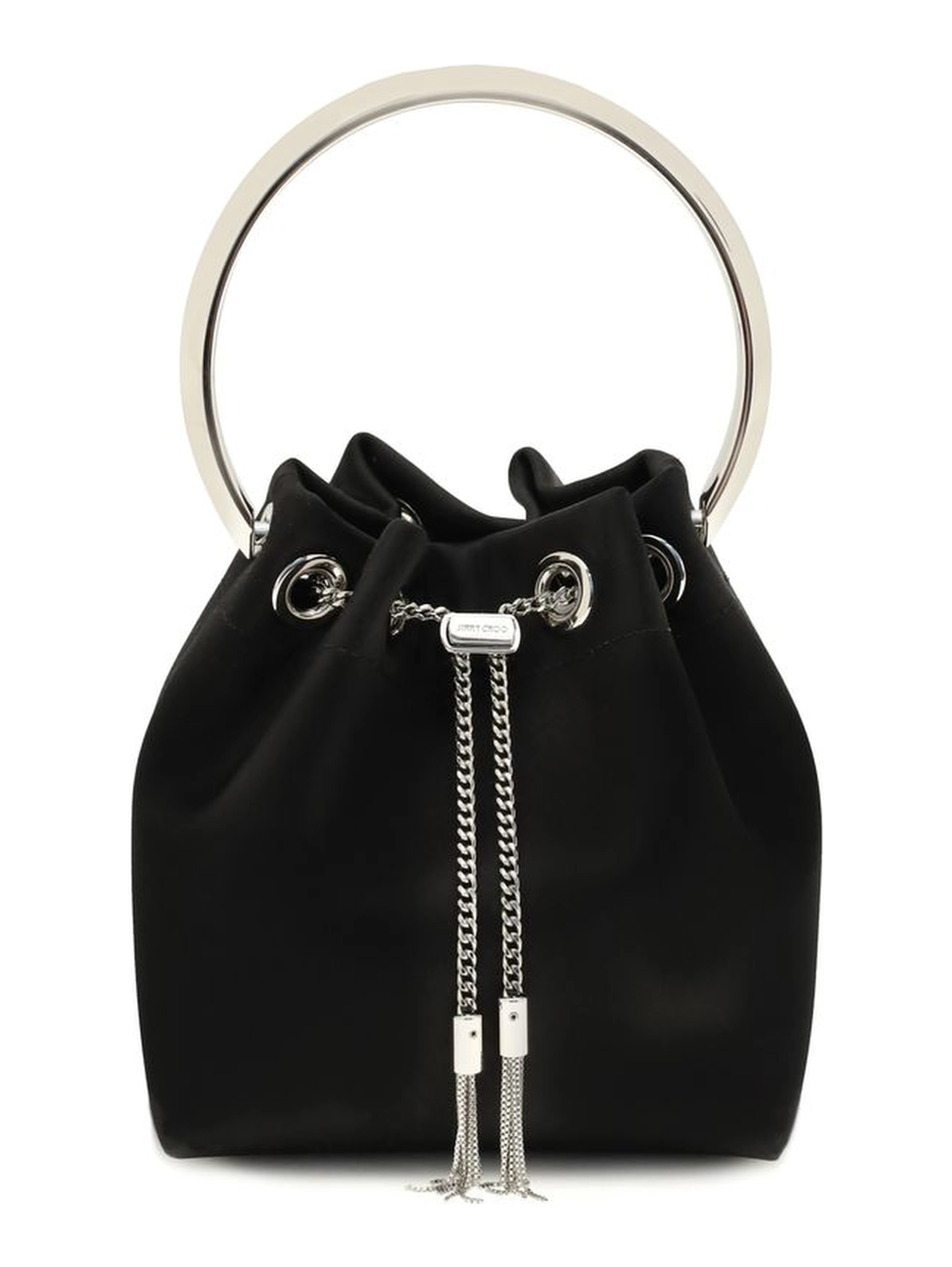 Black Silk Backet Bag