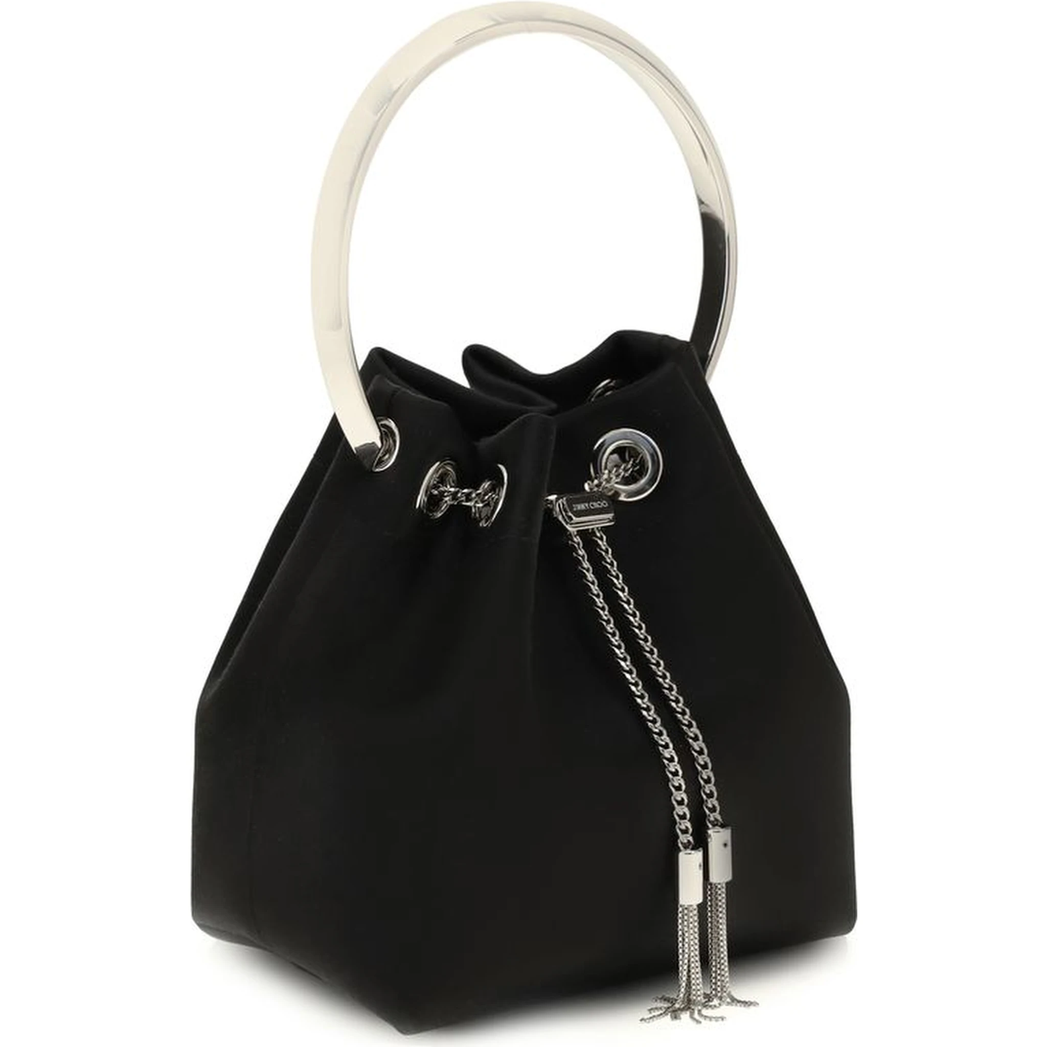 Black Silk Backet Bag