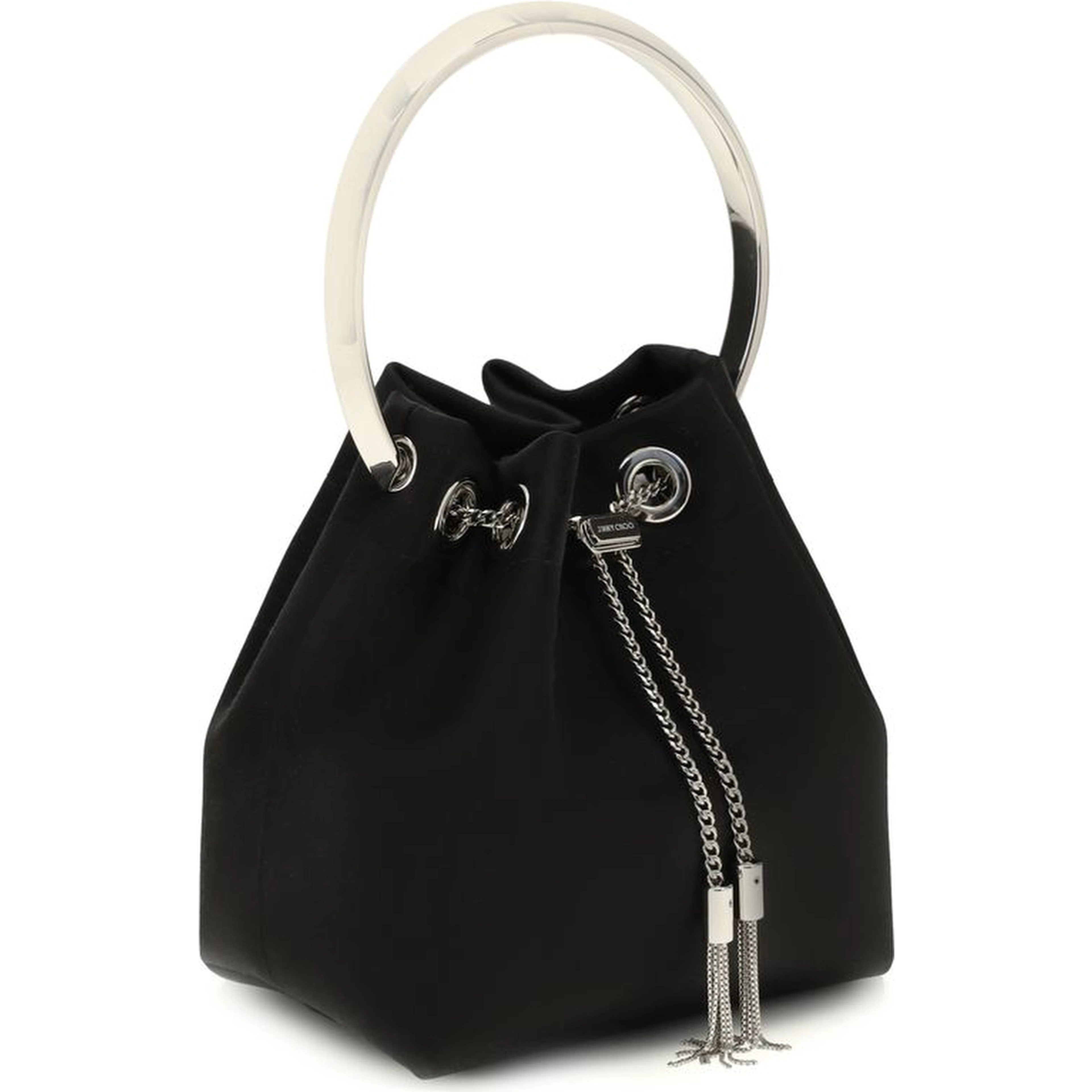 Black Silk Backet Bag