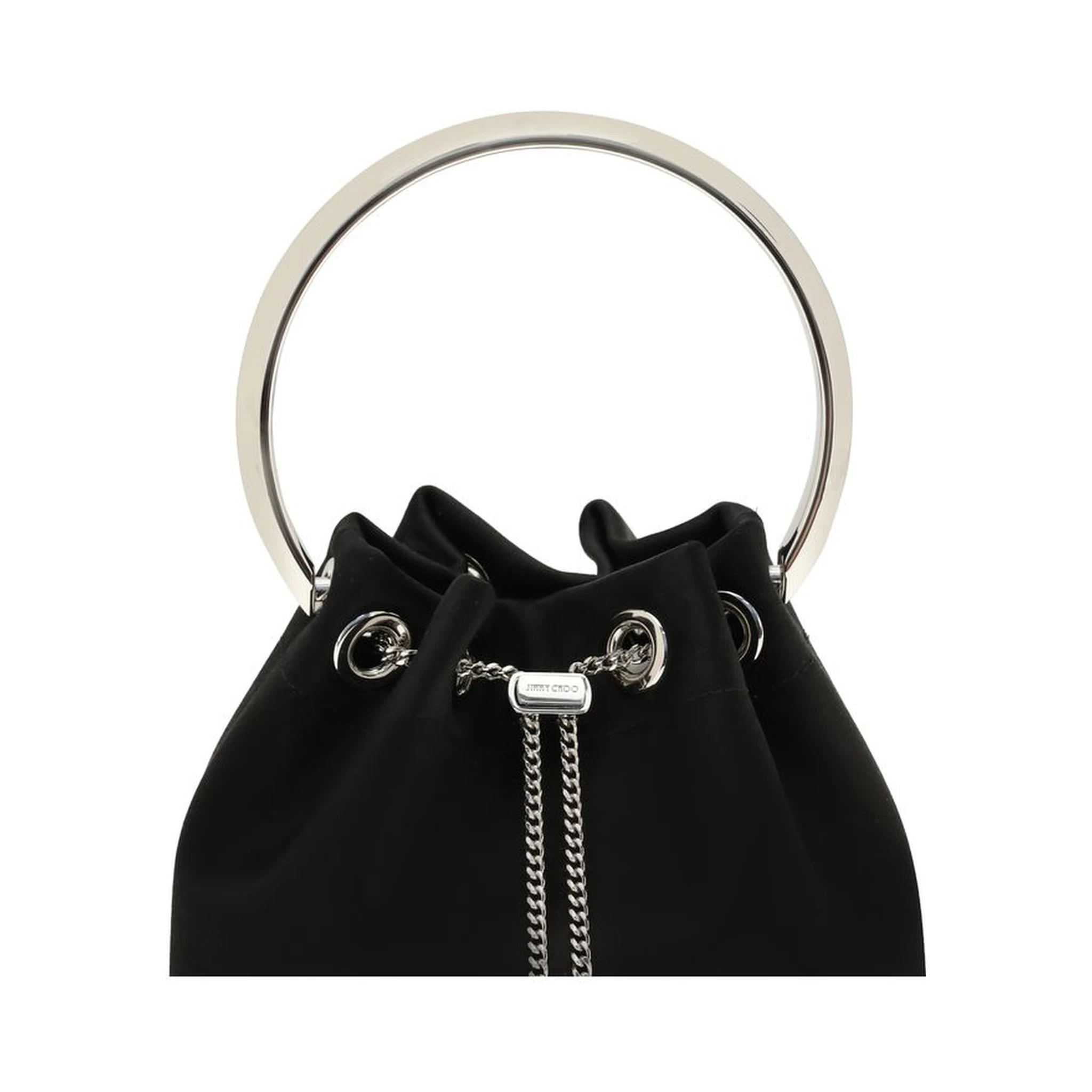 Black Silk Backet Bag