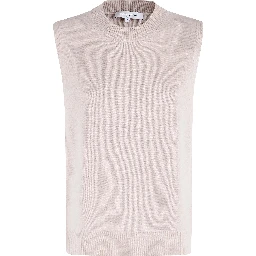 Sleeveless knitted vest