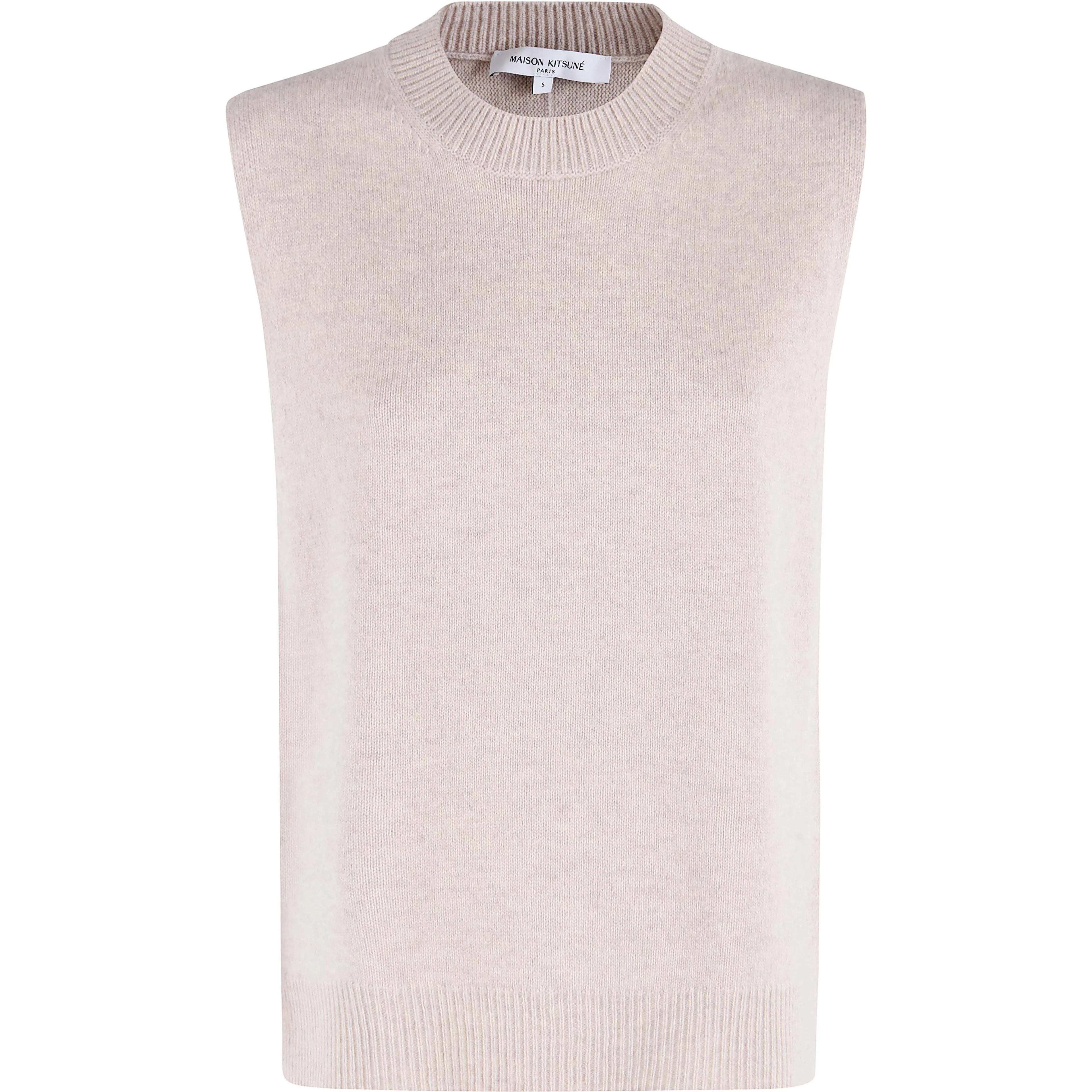 Sleeveless knitted vest