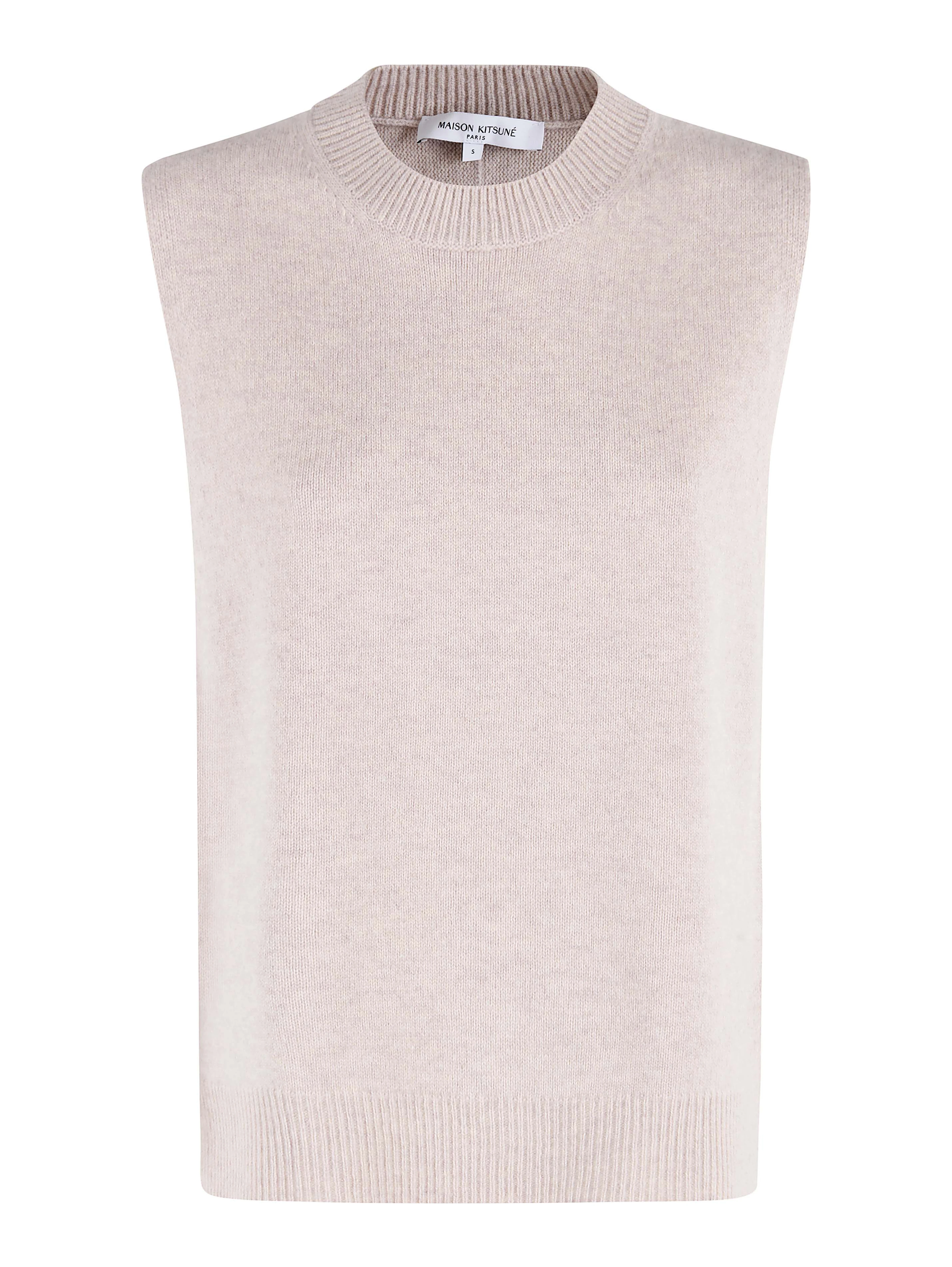 Sleeveless knitted vest