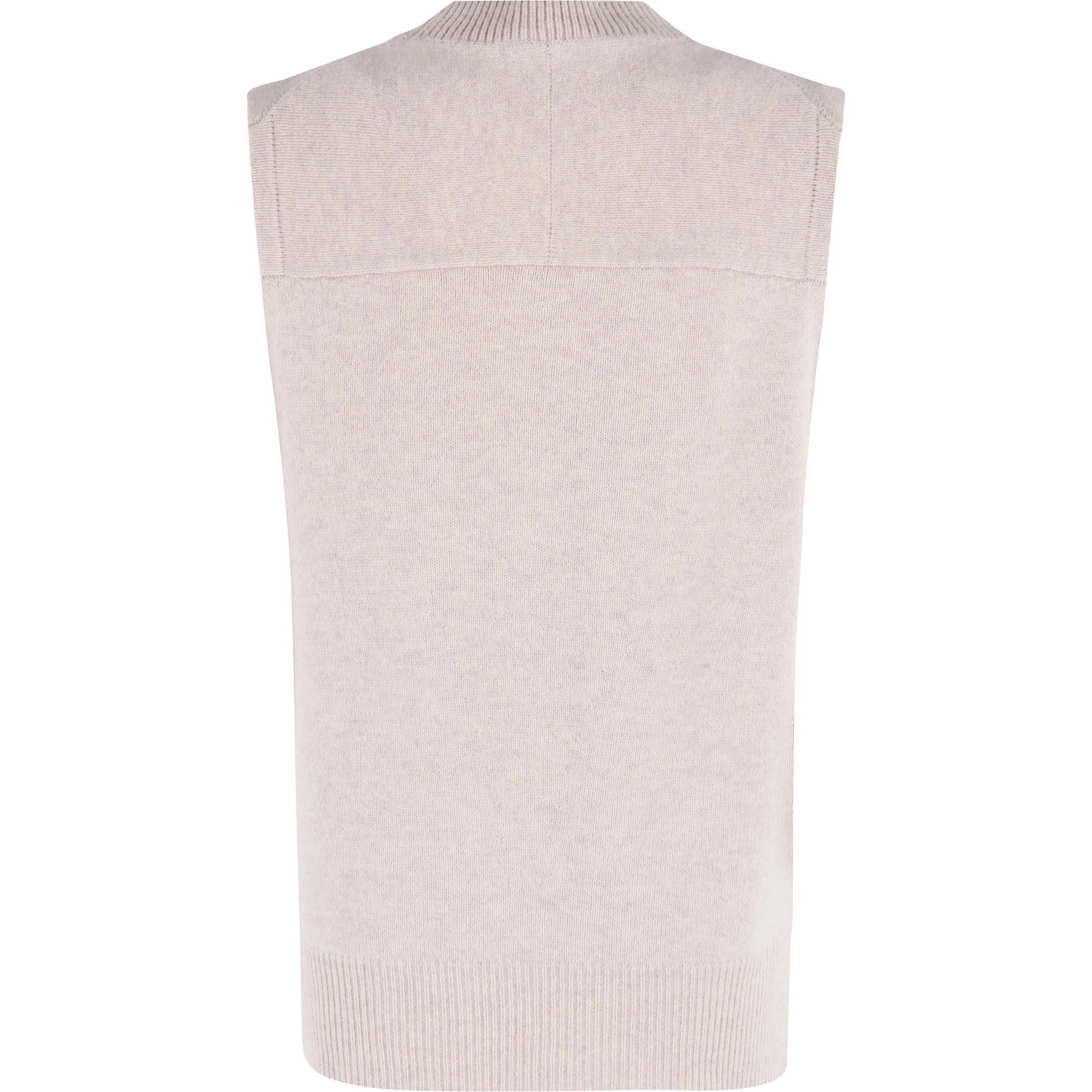Sleeveless knitted vest