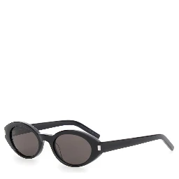 SL 567 Black Sunglasses with Logo Temples in Acetate Woman