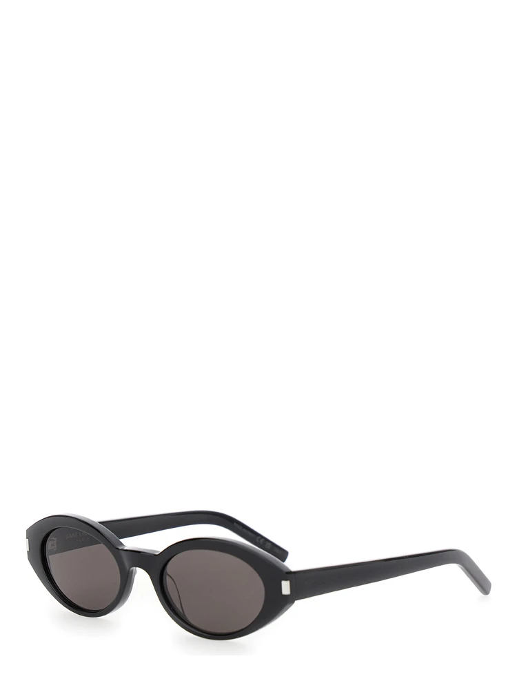 SL 567 Black Sunglasses with Logo Temples in Acetate Woman