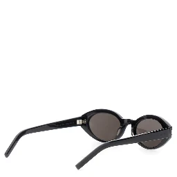 SL 567 Black Sunglasses with Logo Temples in Acetate Woman