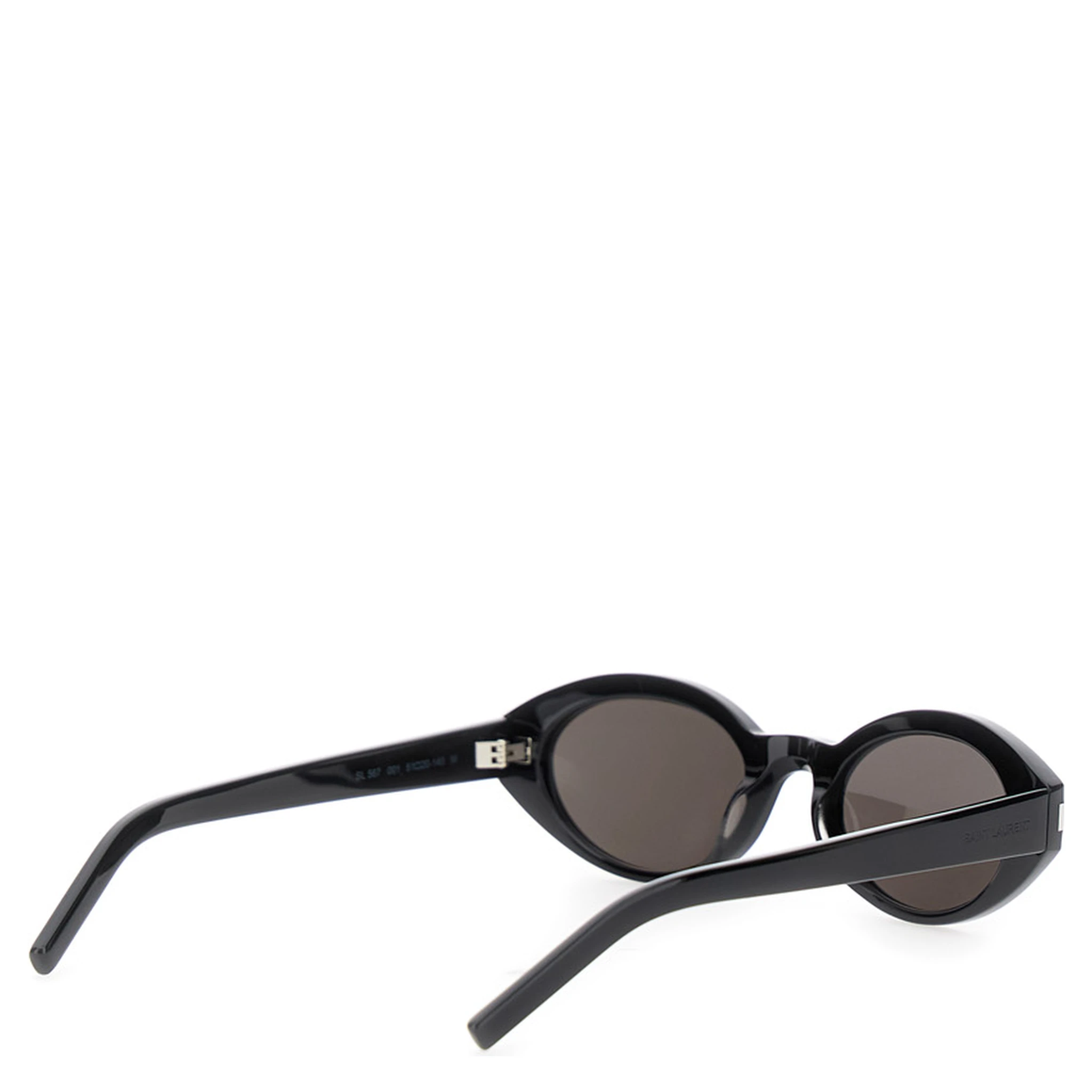 SL 567 Black Sunglasses with Logo Temples in Acetate Woman