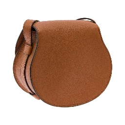 Marcie Beige Leather Saddle bag Woman Chloé