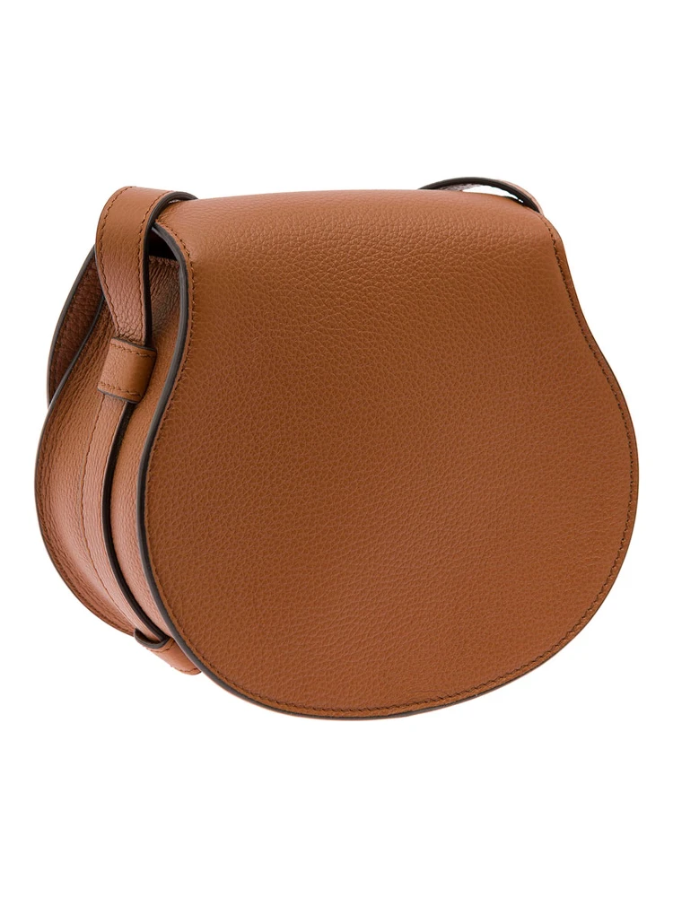 Marcie Beige Leather Saddle bag Woman Chloé alternative