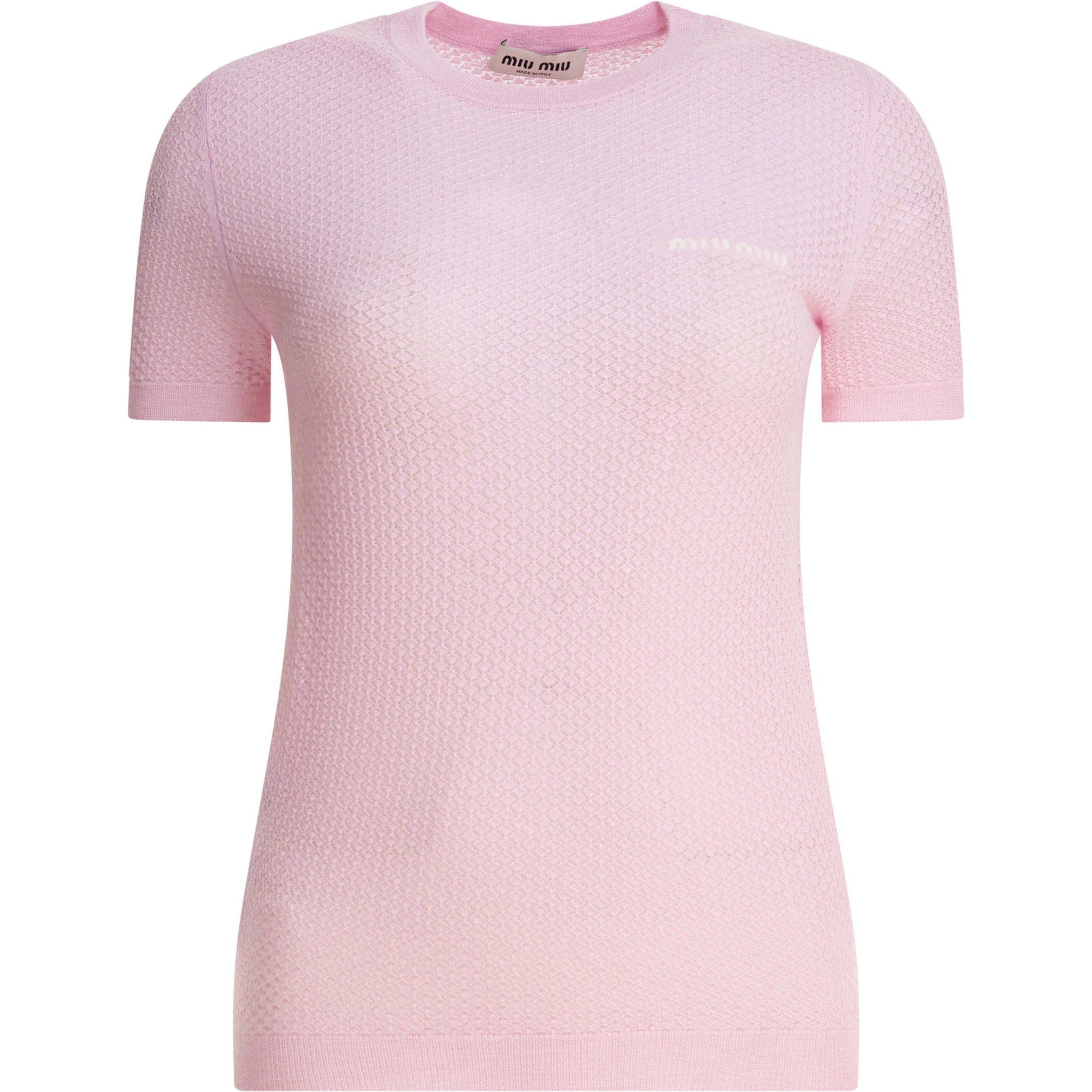 Cashmere t-shirt with logo