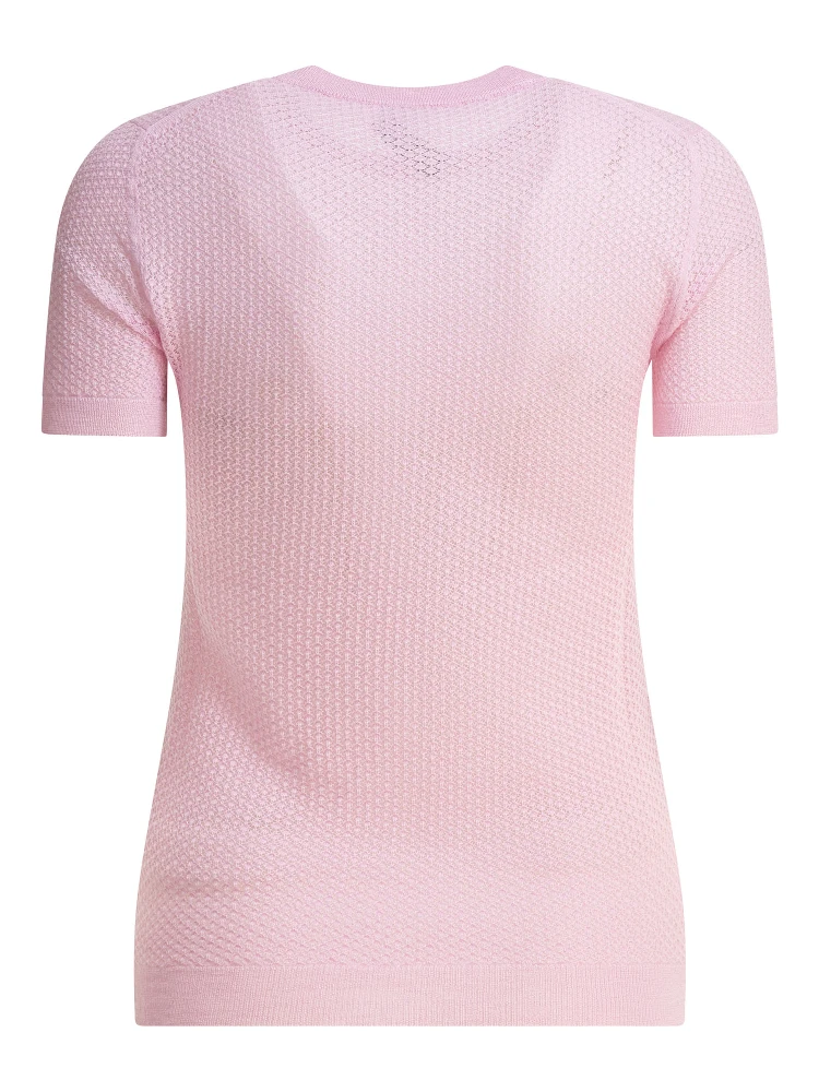 Cashmere t-shirt with logo alternative
