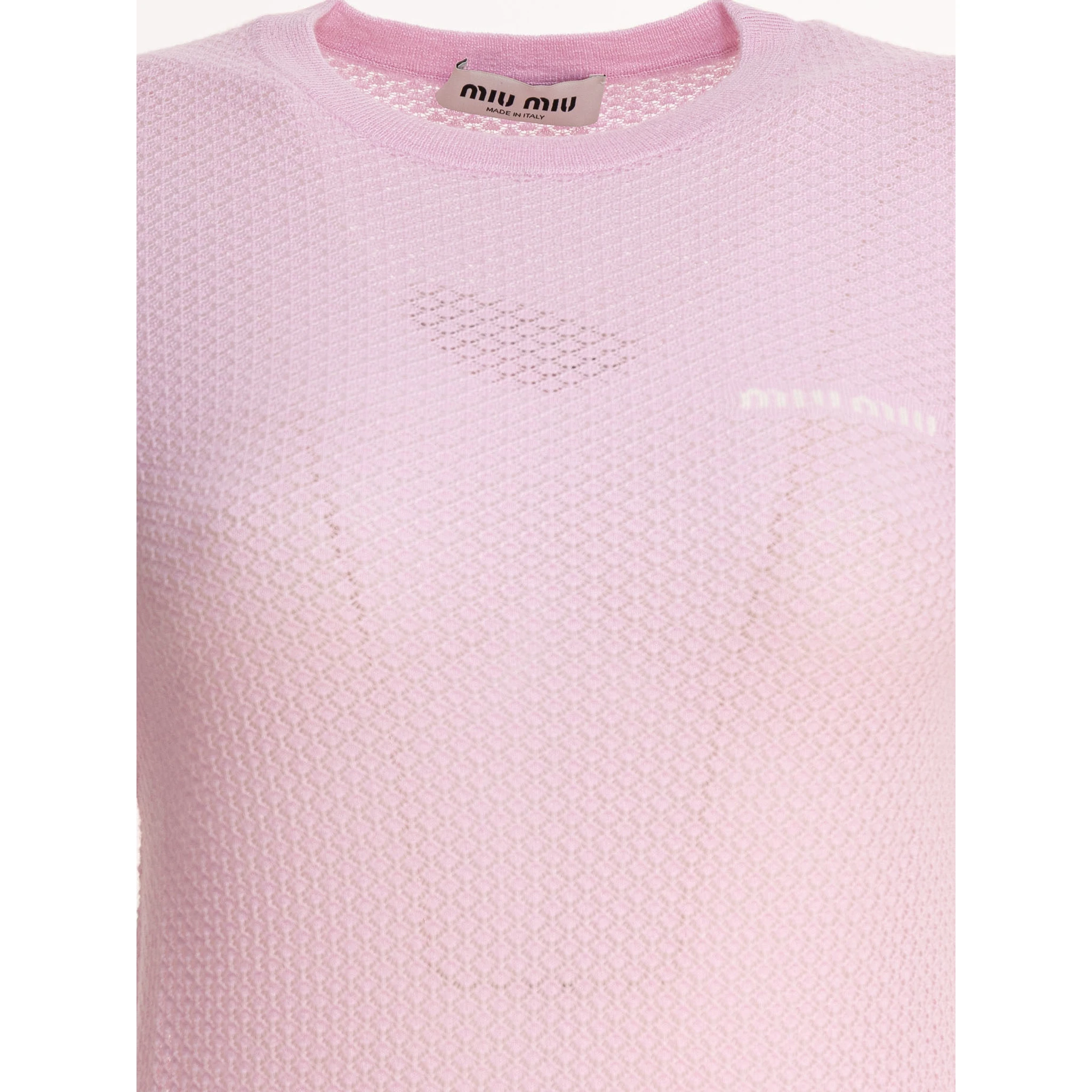 Cashmere t-shirt with logo