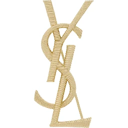 Metallic Cassandre Broche with Rear Closure in Brass Woman