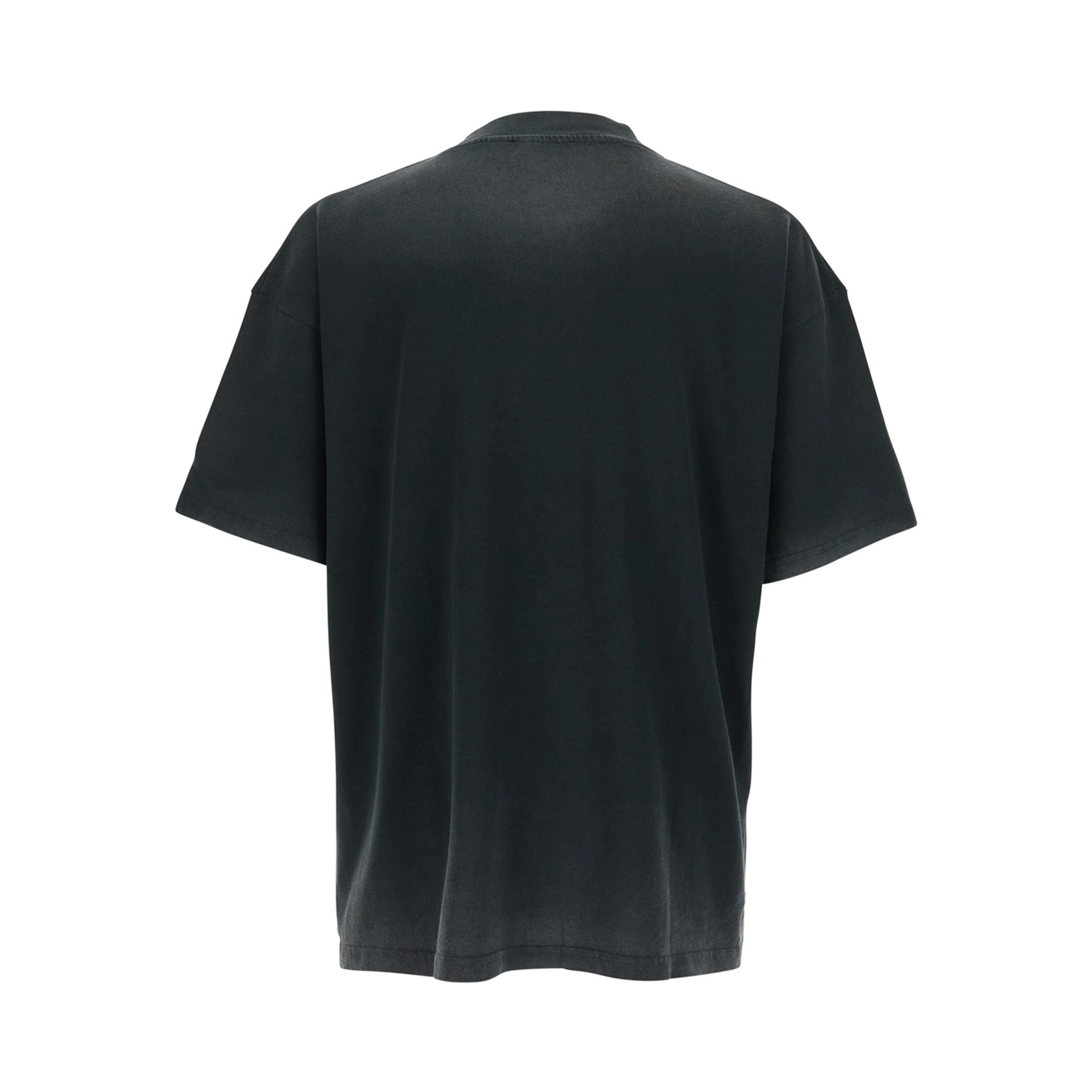 Thoroughbred Black T-Shirt with Doberman Graphic Print and Logo Lettering on the Front in Cotton Man