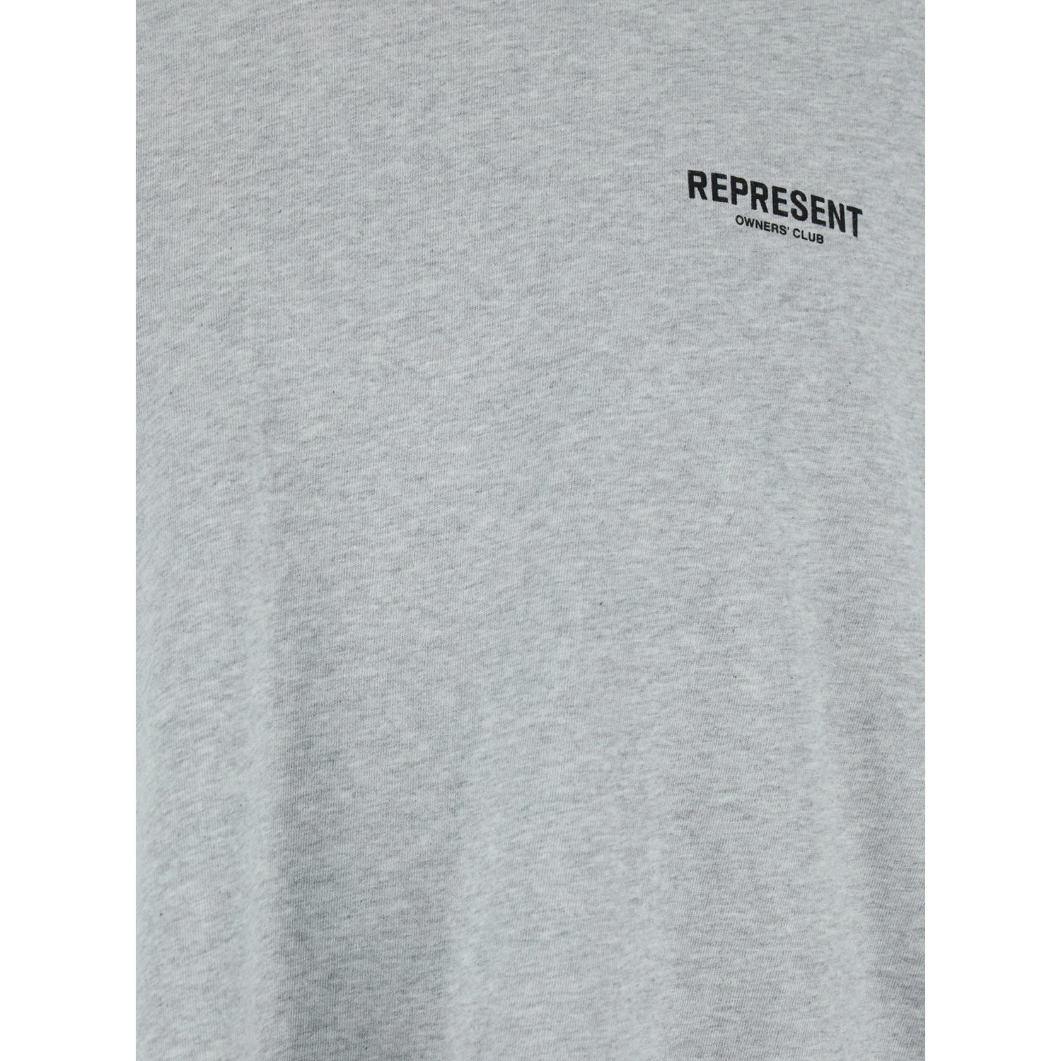 Grey T-Shirt with Logo on the Front and Maxi Logo on the Back in Cotton Man