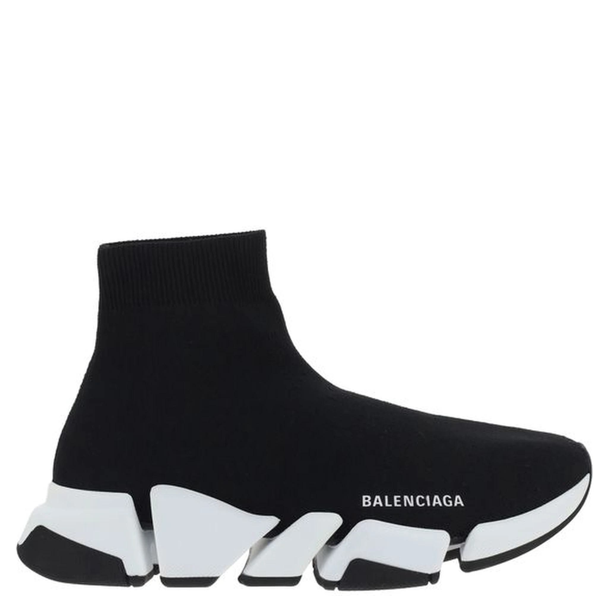 Black Polyester Athletic Sneakers