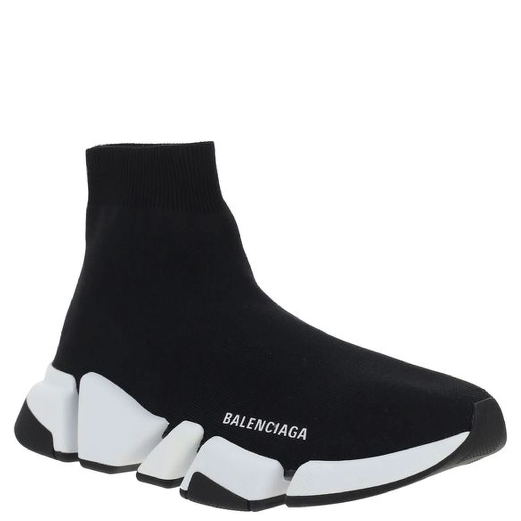 Black Polyester Athletic Sneakers