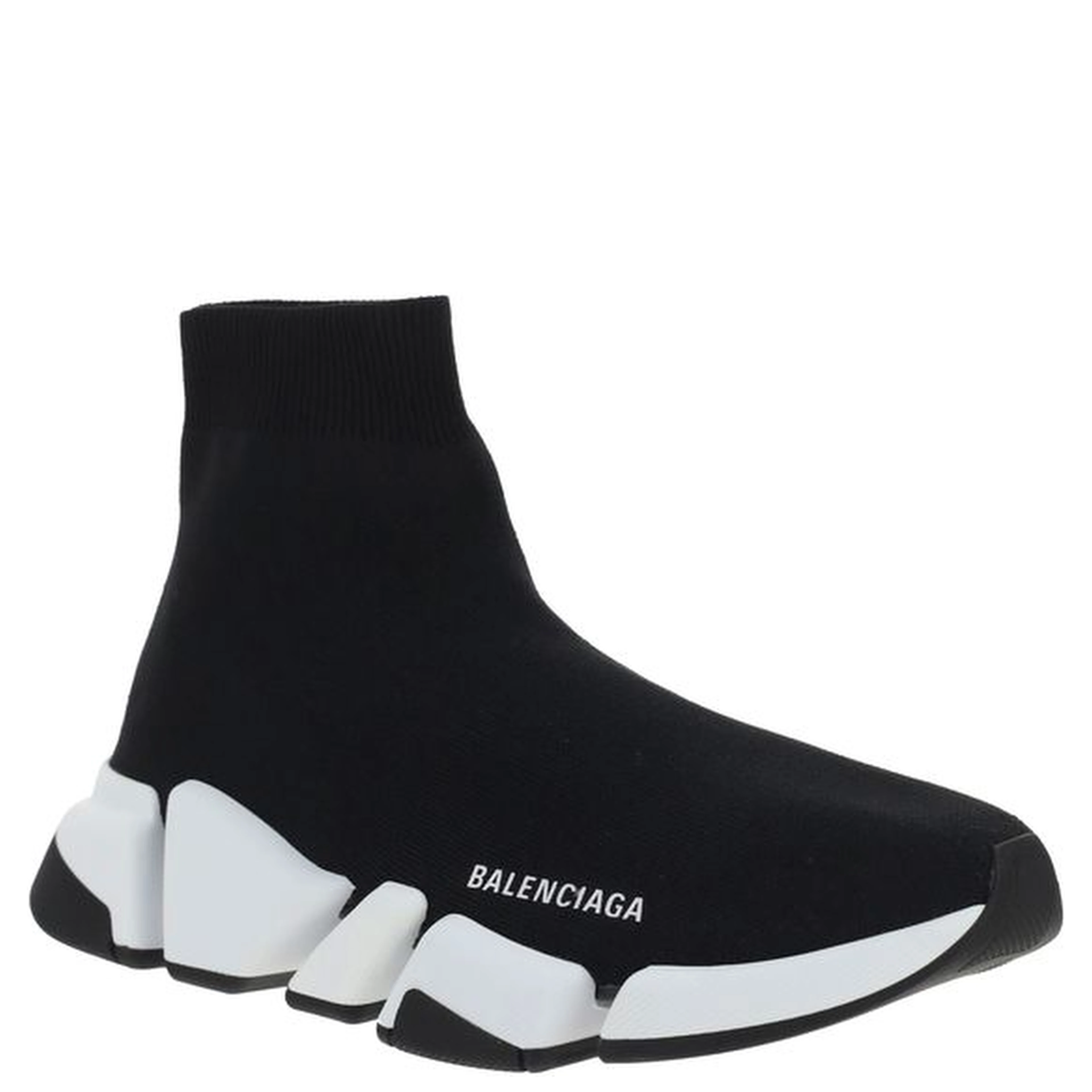 Black Polyester Athletic Sneakers