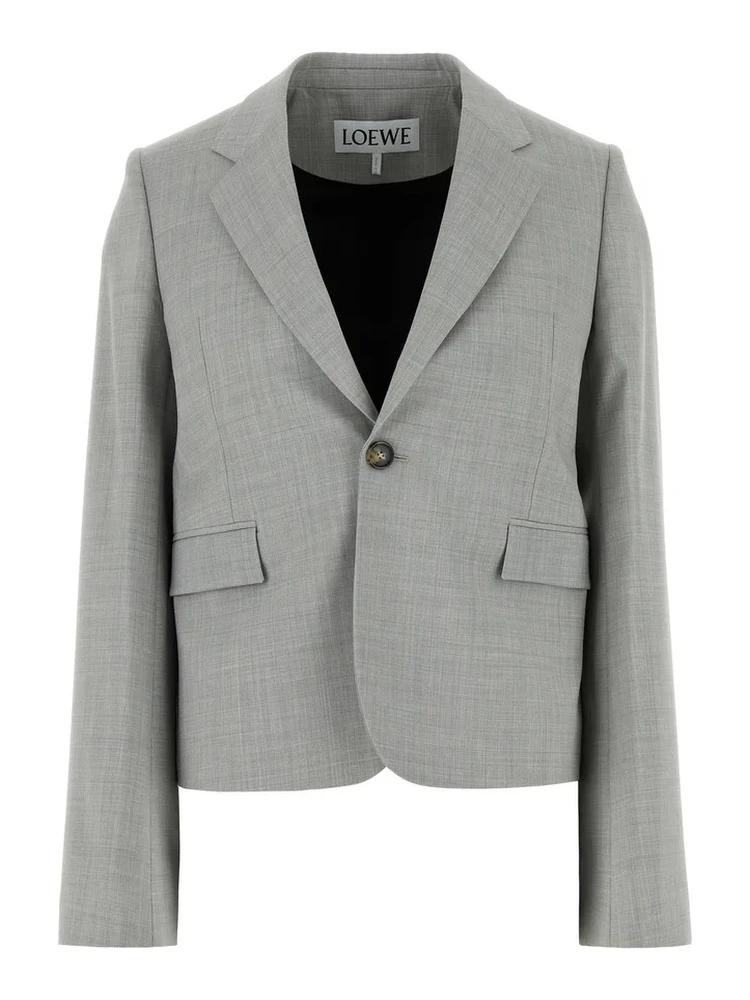 Wool blazer jacket