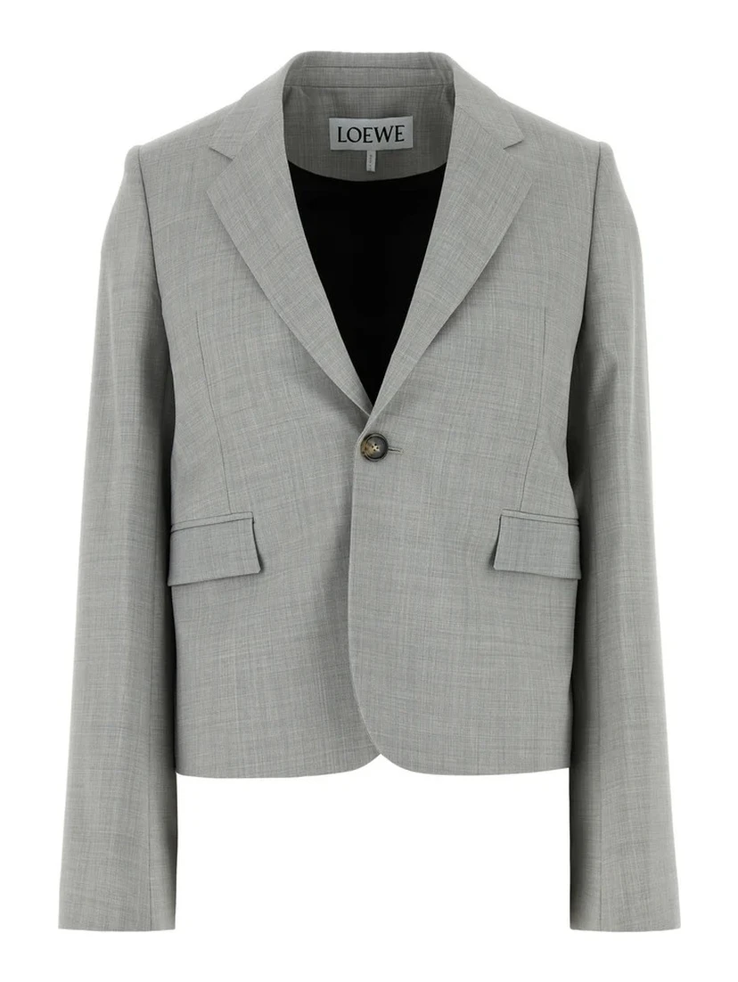 Wool blazer jacket