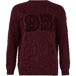 "Fido" crewneck sweater in wool and cashmere