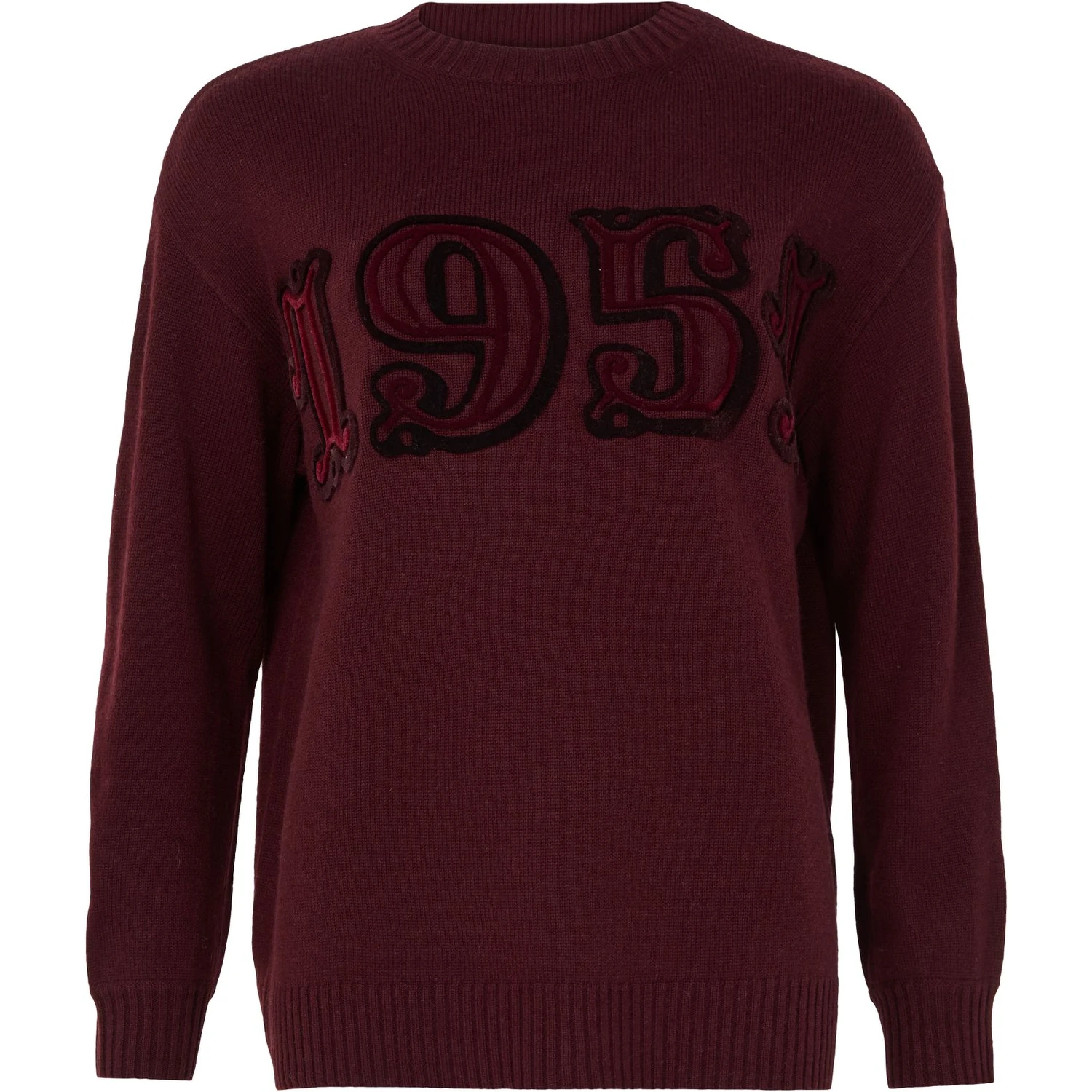 "Fido" crewneck sweater in wool and cashmere